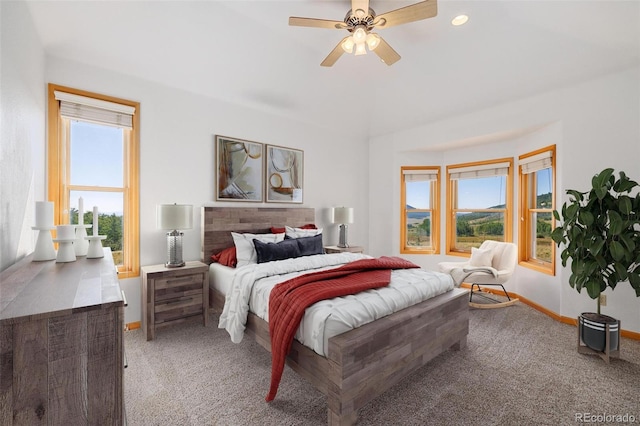 114 Round Hill Rd, Fairplay, CO 80440 - carpeted bedroom featuring baseboards and a ceiling fan