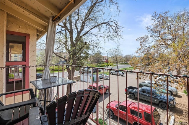 view of balcony
