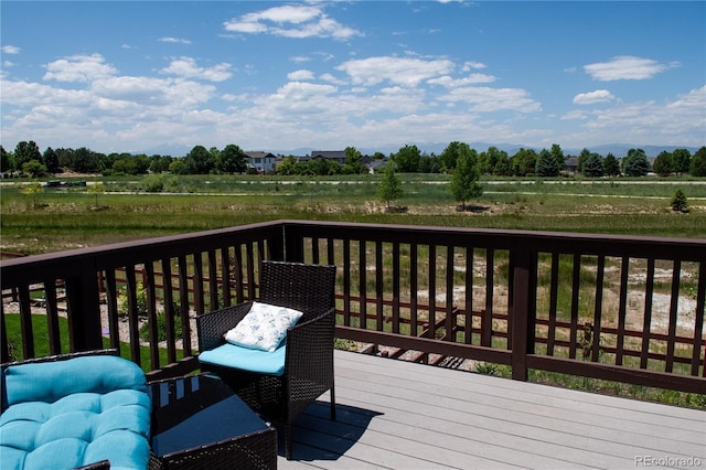 1766 Country Sun Dr, Windsor, CO 80550 - wooden deck with a view of rural / pastoral area
