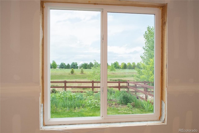 1766 Country Sun Dr, Windsor, CO 80550 - doorway to outside featuring a rural view