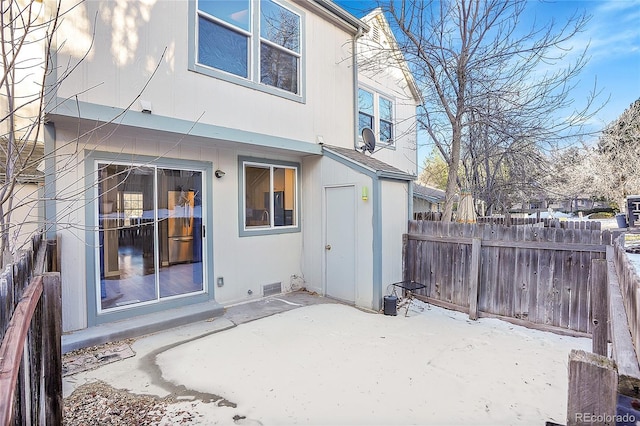 rear view of house featuring a patio area