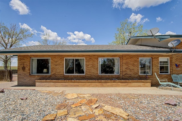 rear view of house featuring a patio area