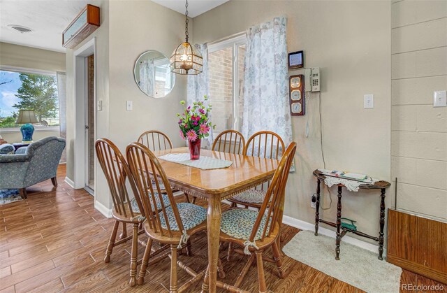 view of dining room