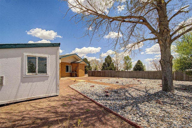 view of yard with a patio