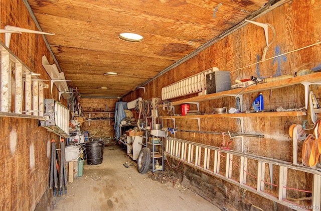 view of storage room