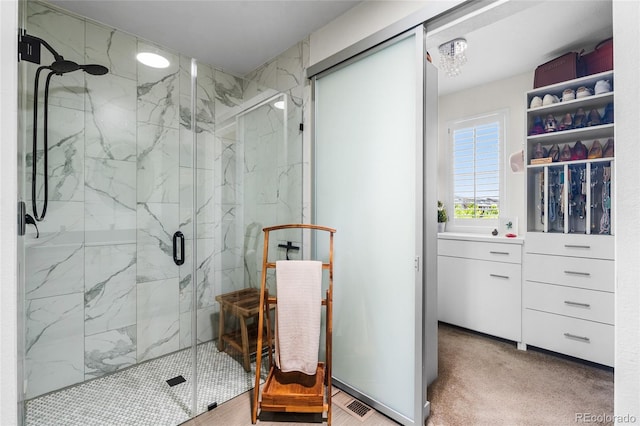 14110 Pastel Ln, Parker, CO 80134 - full bath with a marble finish shower