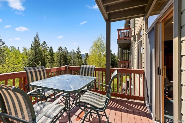 1508 Berino Ct Unit C, Frisco, CO 80443 - deck with outdoor dining space