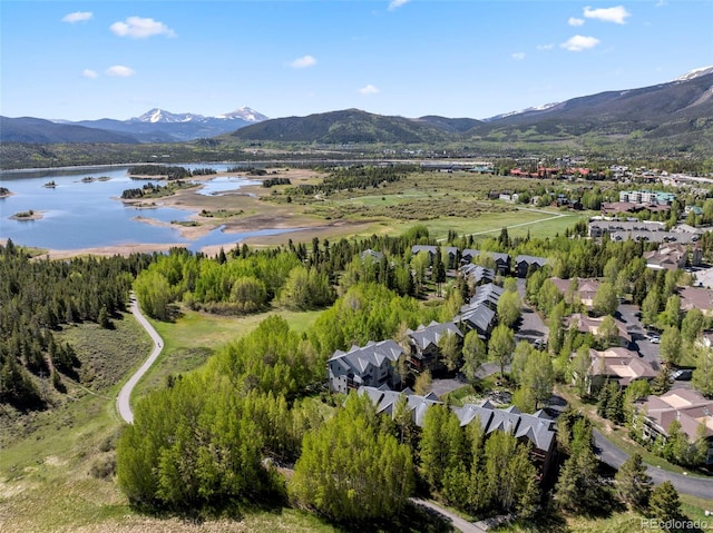 1508 Berino Ct Unit C, Frisco, CO 80443 - aerial view of residential area featuring a water and mountain view