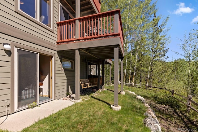 1508 Berino Ct Unit C, Frisco, CO 80443 - view of green lawn with a deck