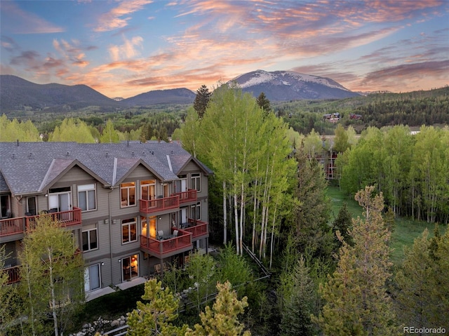 1508 Berino Ct Unit C, Frisco, CO 80443 - mountain view featuring a heavily wooded area
