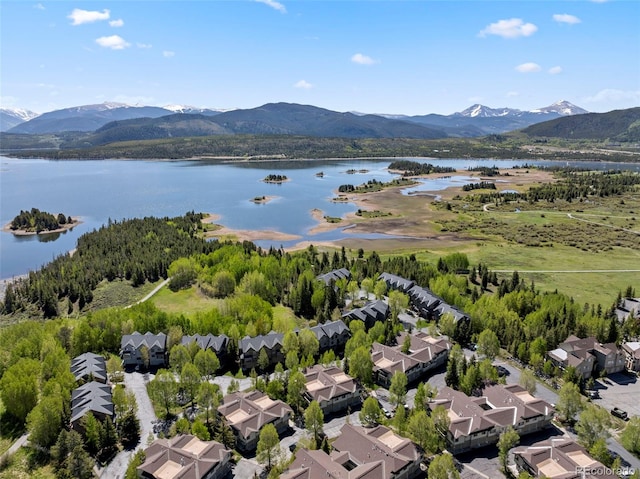 1508 Berino Ct Unit C, Frisco, CO 80443 - aerial view of residential area featuring a water and mountain view