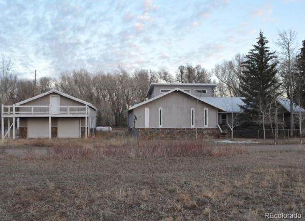 view of side of property