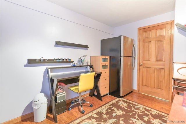 19249 E Progress Ave, Centennial, CO 80015 - home office with wood finished floors and baseboards