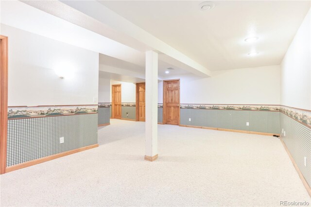 19249 E Progress Ave, Centennial, CO 80015 - spare room with wainscoting and carpet floors