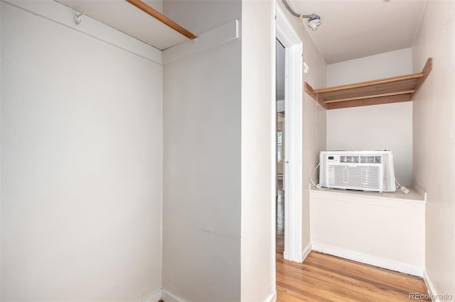 2856 Jasmine St, Denver, CO 80207 - spacious closet with wood finished floors