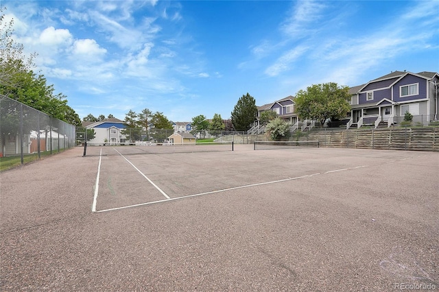 view of tennis court