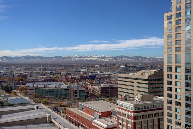 view of city with a mountain view