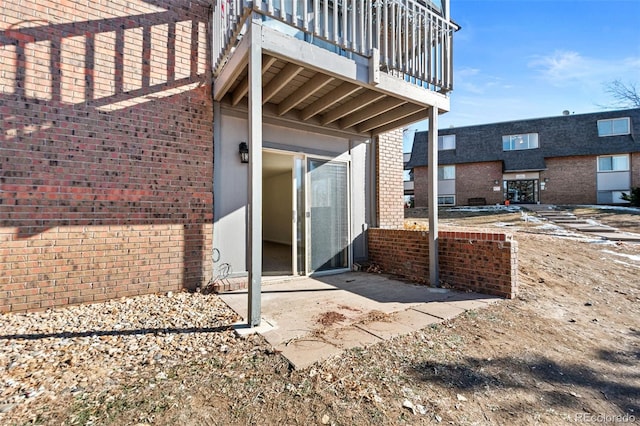 exterior space with a balcony