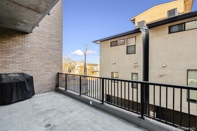 balcony featuring grilling area