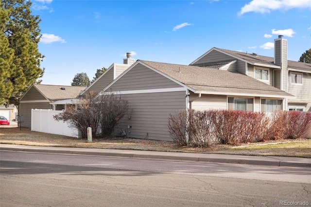 view of front of property