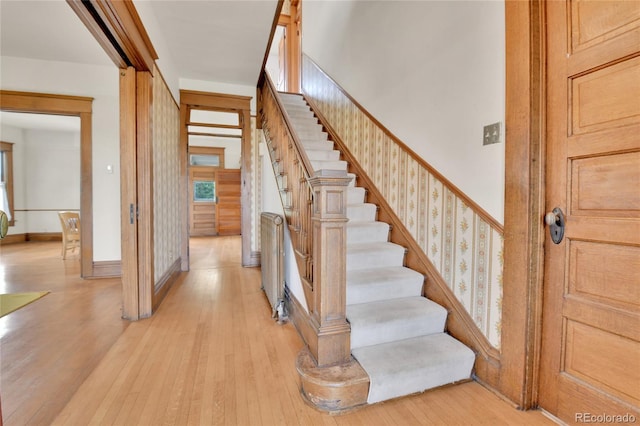 7011 Grandview Ave, Arvada, CO 80002 - stairway featuring wood-type flooring