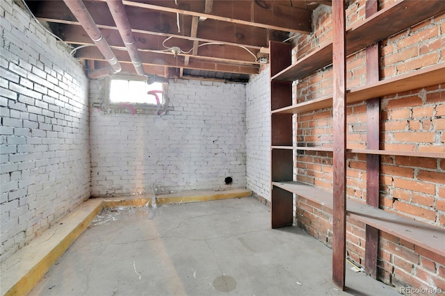 7011 Grandview Ave, Arvada, CO 80002 - below grade area with brick wall