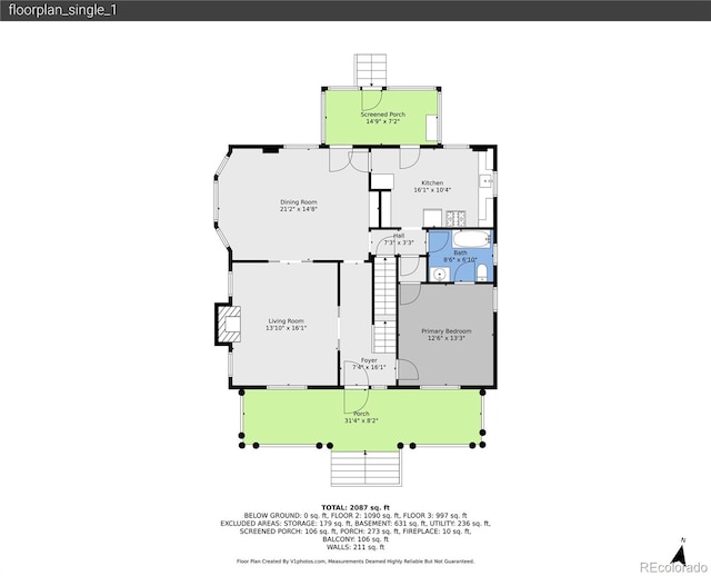 7011 Grandview Ave, Arvada, CO 80002 - view of property floor plan