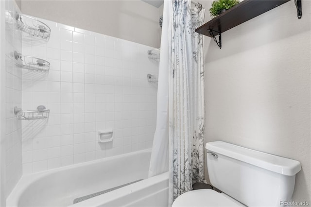 6776 S Independence St, Littleton, CO 80128 - full bath featuring shower / bathtub combination with curtain and toilet