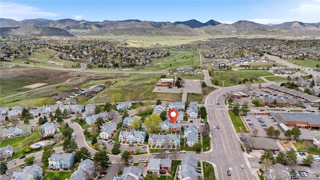 6776 S Independence St, Littleton, CO 80128 - aerial view featuring a mountain view and a residential view