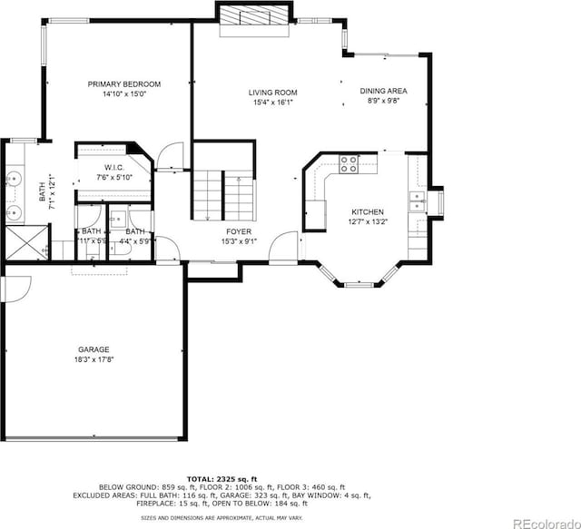 5421 S Vivian St, Littleton, CO 80127 - home floor plan