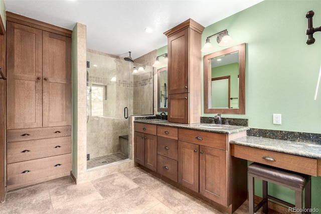 5421 S Vivian St, Littleton, CO 80127 - full bath with a shower stall and double vanity