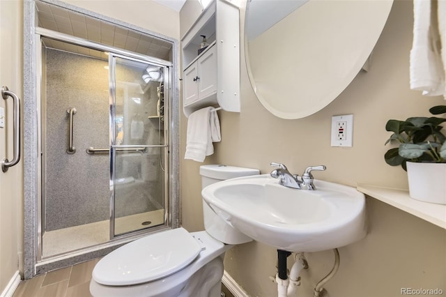 5857 S Logan Ct, Centennial, CO 80121 - full bath featuring toilet and a stall shower