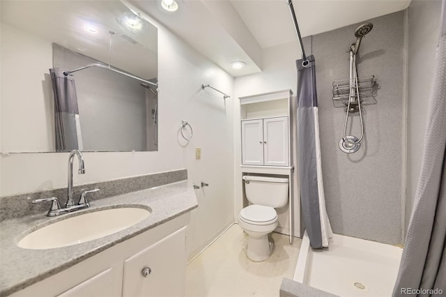 5857 S Logan Ct, Centennial, CO 80121 - full bathroom featuring a stall shower and vanity