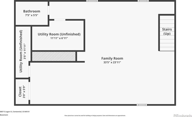5857 S Logan Ct, Centennial, CO 80121 - view of home floor plan