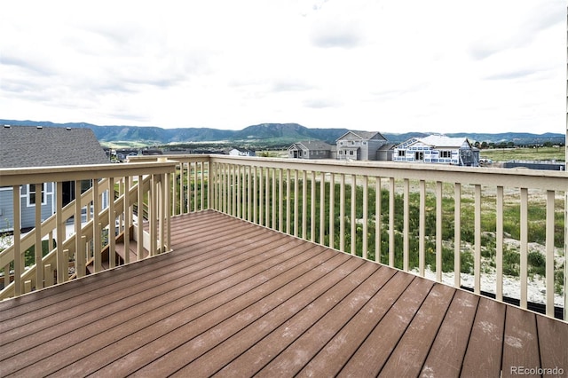 16858 Greyhawk Dr, Monument, CO 80132 - deck featuring a mountain view