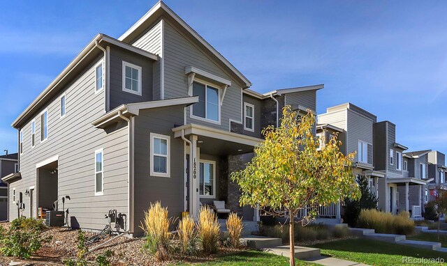 view of front of home with a porch