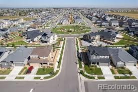 drone / aerial view with a residential view