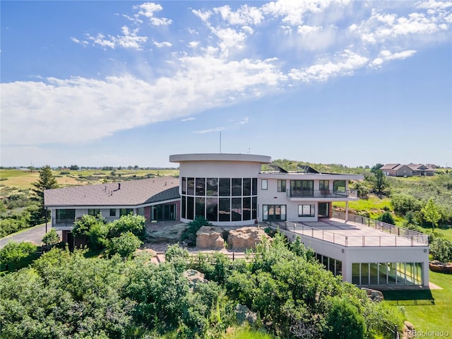 view of rear view of property