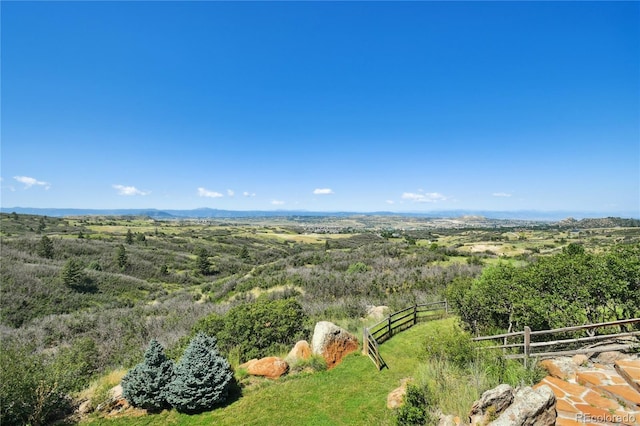 drone / aerial view with a rural view