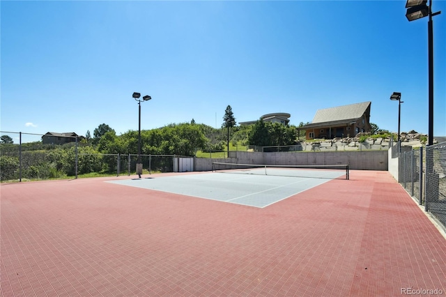 view of tennis court