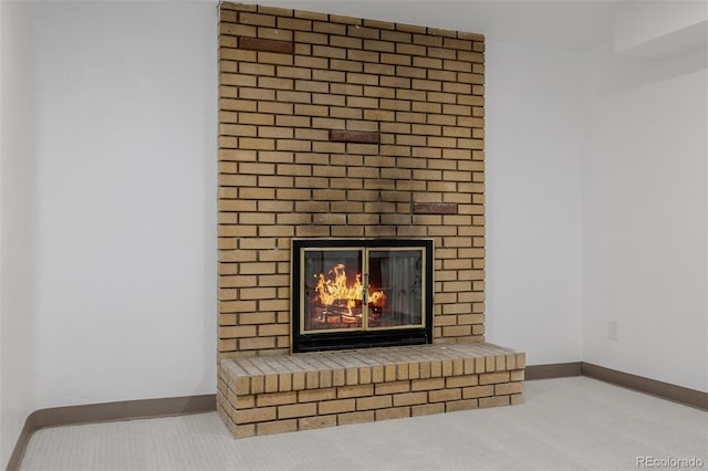 6994 Teller Ct, Arvada, CO 80003 - detailed view of carpet floors and a fireplace