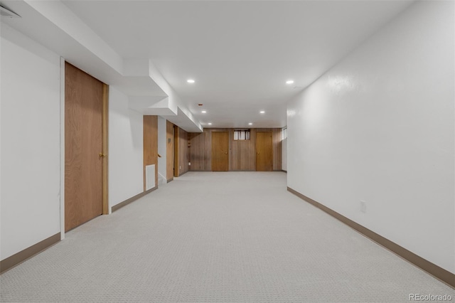 6994 Teller Ct, Arvada, CO 80003 - finished below grade area with recessed lighting and light carpet