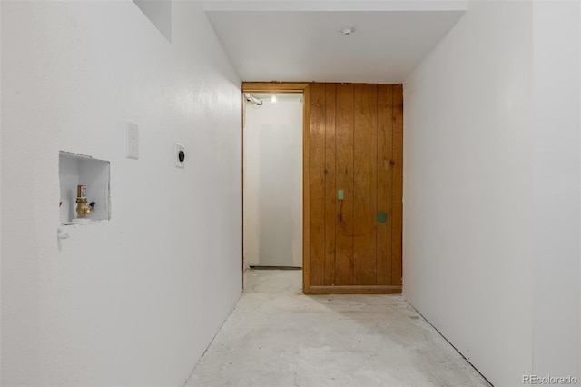 6994 Teller Ct, Arvada, CO 80003 - hallway with wood walls