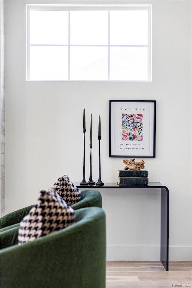 interior space featuring hardwood / wood-style flooring