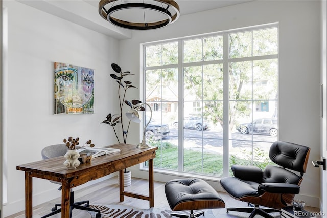 3362 W 32nd Ave, Denver, CO 80211 - office area featuring wood finished floors