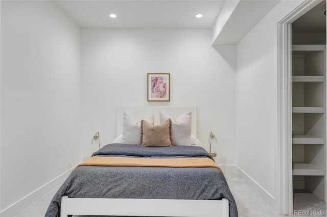 3362 W 32nd Ave, Denver, CO 80211 - carpeted bedroom with recessed lighting and baseboards