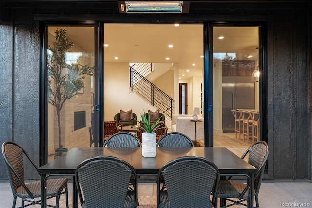 view of dining room