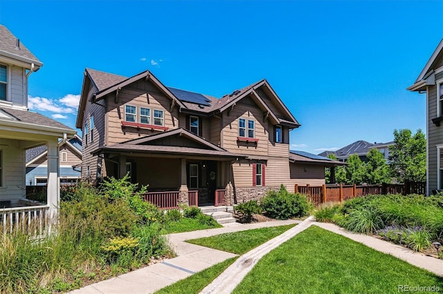 8695 E 49th Pl, Denver, CO 80238 - craftsman-style home with covered porch