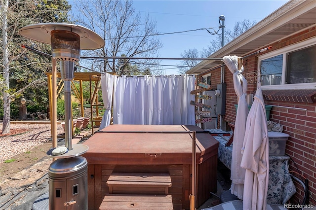 12375 W 19th Pl, Lakewood, CO 80215 - wooden terrace featuring a hot tub