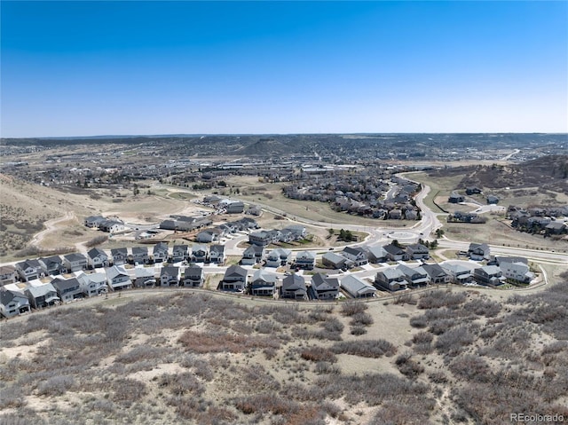 bird's eye view featuring a residential view